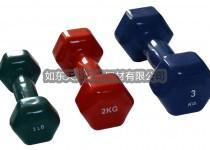 浸塑六角凸手柄光面哑铃